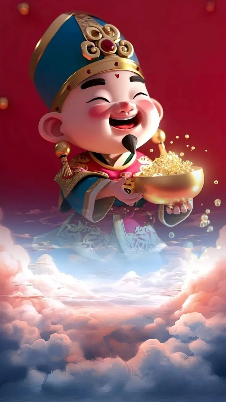 May mắn hình nền mèo thần tài 3D phong thủy tuyệt vời 25