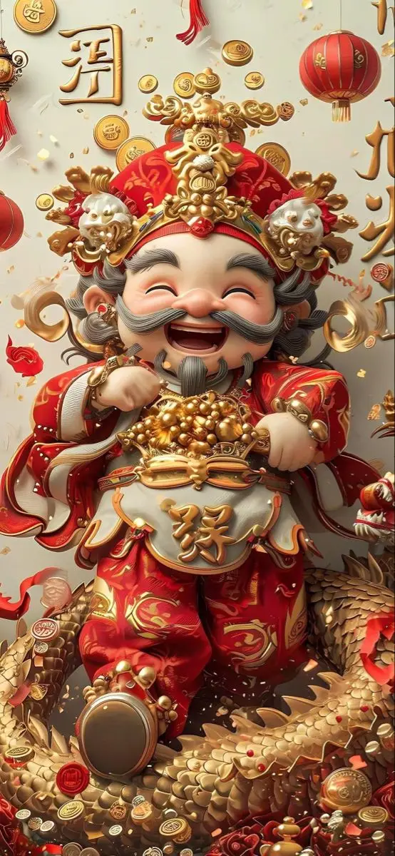 May mắn hình nền mèo thần tài 3D phong thủy tuyệt vời 38