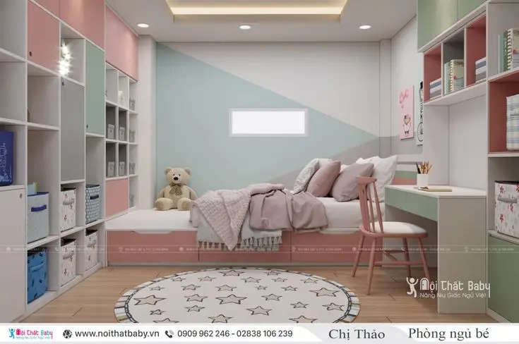 50+ Mẫu thiết kế phòng ngủ con gái lớn đẹp và hiện đại 19