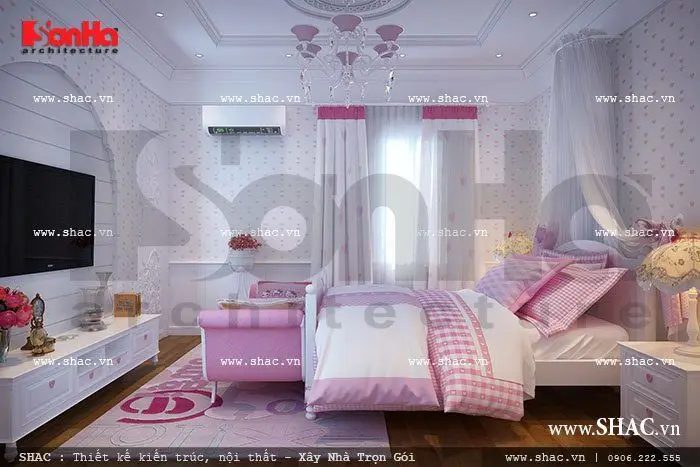 50+ Mẫu thiết kế phòng ngủ con gái lớn đẹp và hiện đại 30
