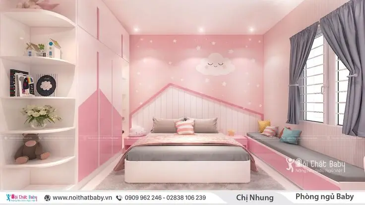 50+ Mẫu thiết kế phòng ngủ con gái lớn đẹp và hiện đại 46