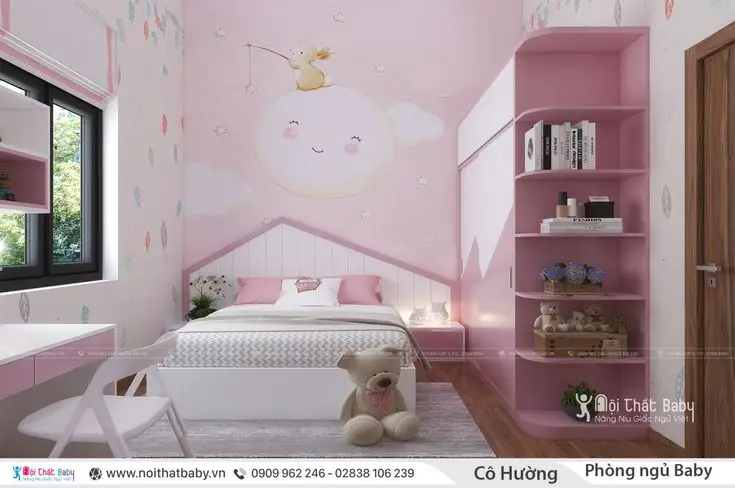50+ Mẫu thiết kế phòng ngủ con gái lớn đẹp và hiện đại 48