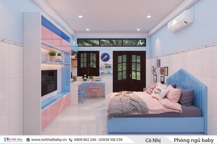 50+ Mẫu thiết kế phòng ngủ con gái lớn đẹp và hiện đại 51