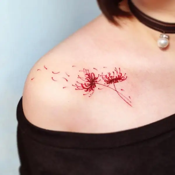 Tattoo Hình Xăm Hoa Bỉ Ngạn - Vẻ Đẹp Mong Manh Nhưng Quyến Rũ 1