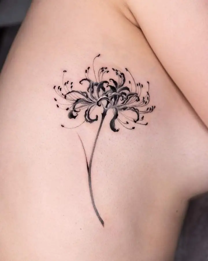 Tattoo Hình Xăm Hoa Bỉ Ngạn - Vẻ Đẹp Mong Manh Nhưng Quyến Rũ 3