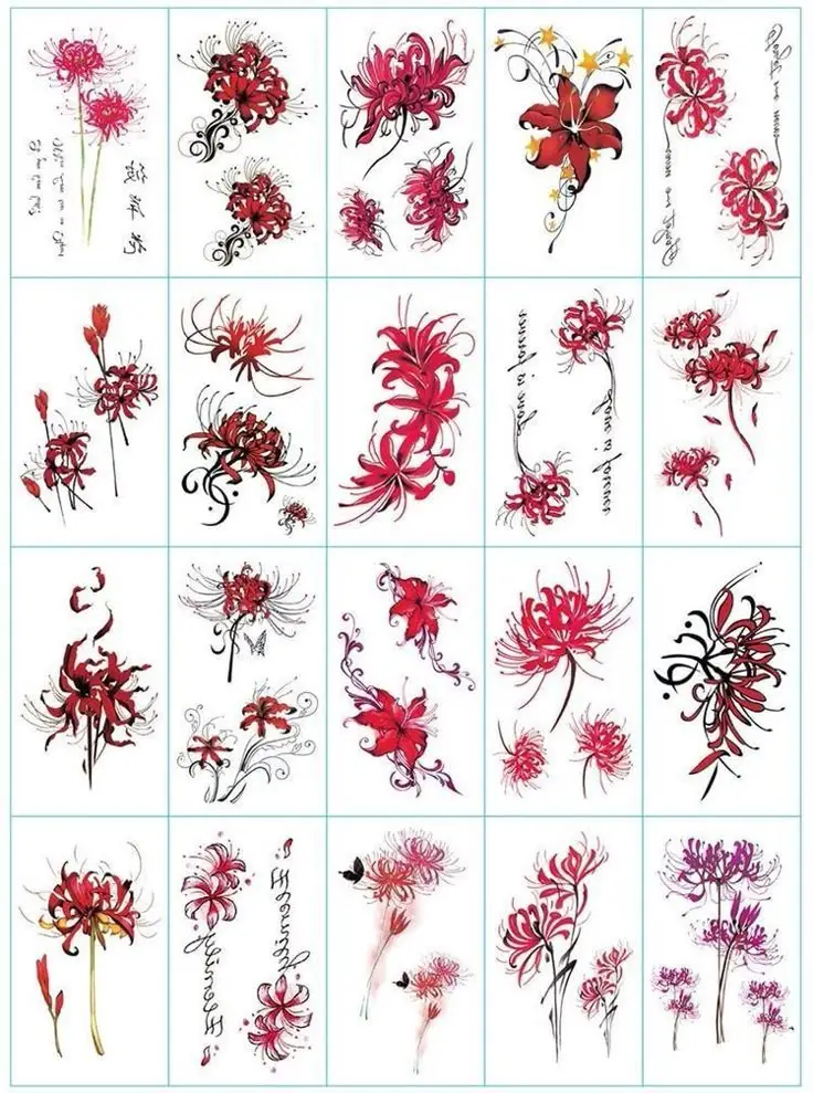 Tattoo Hình Xăm Hoa Bỉ Ngạn - Vẻ Đẹp Mong Manh Nhưng Quyến Rũ 7