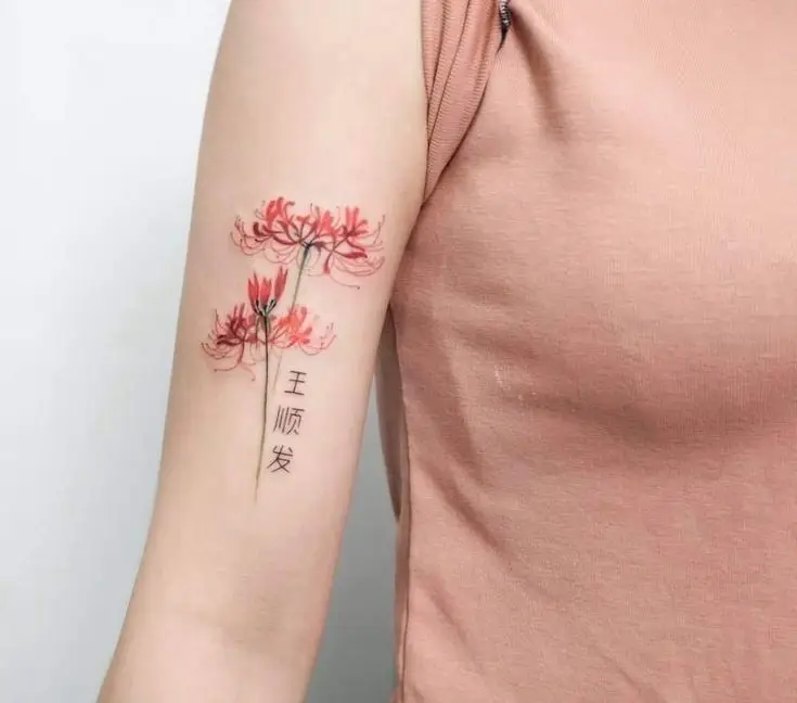 Tattoo Hình Xăm Hoa Bỉ Ngạn - Vẻ Đẹp Mong Manh Nhưng Quyến Rũ 9