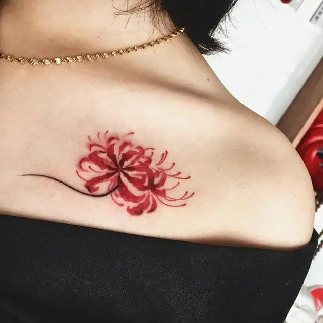 Tattoo Hình Xăm Hoa Bỉ Ngạn - Vẻ Đẹp Mong Manh Nhưng Quyến Rũ 11