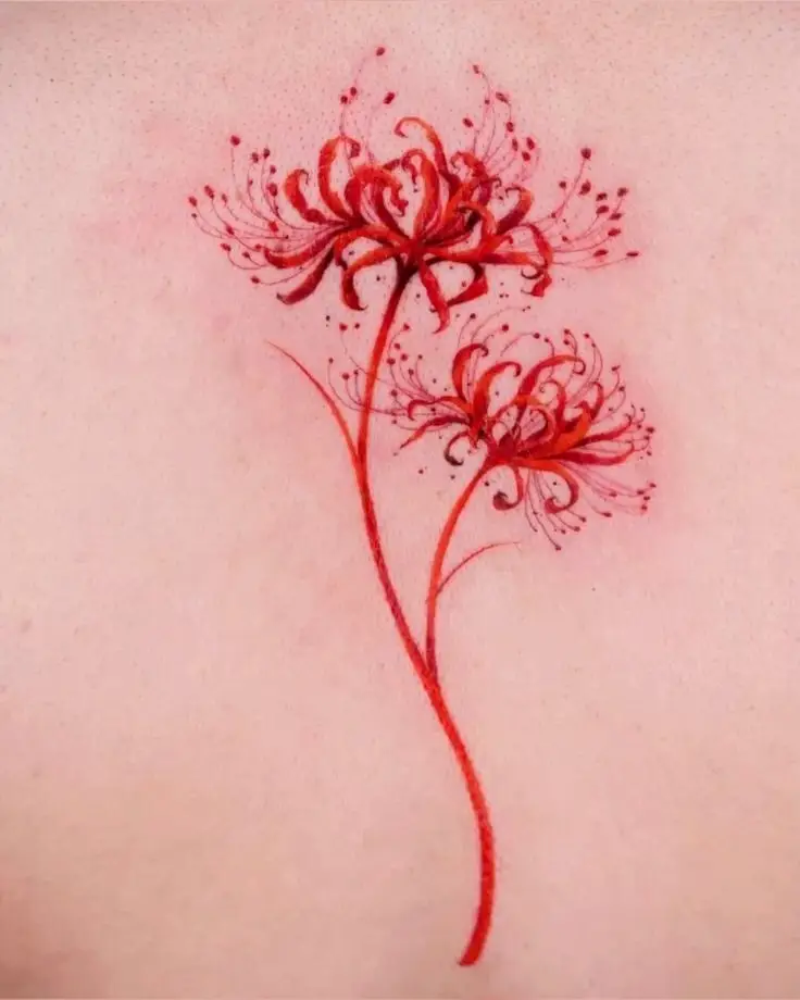 Tattoo Hình Xăm Hoa Bỉ Ngạn - Vẻ Đẹp Mong Manh Nhưng Quyến Rũ 12