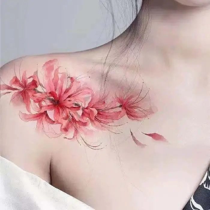 Tattoo Hình Xăm Hoa Bỉ Ngạn - Vẻ Đẹp Mong Manh Nhưng Quyến Rũ 16