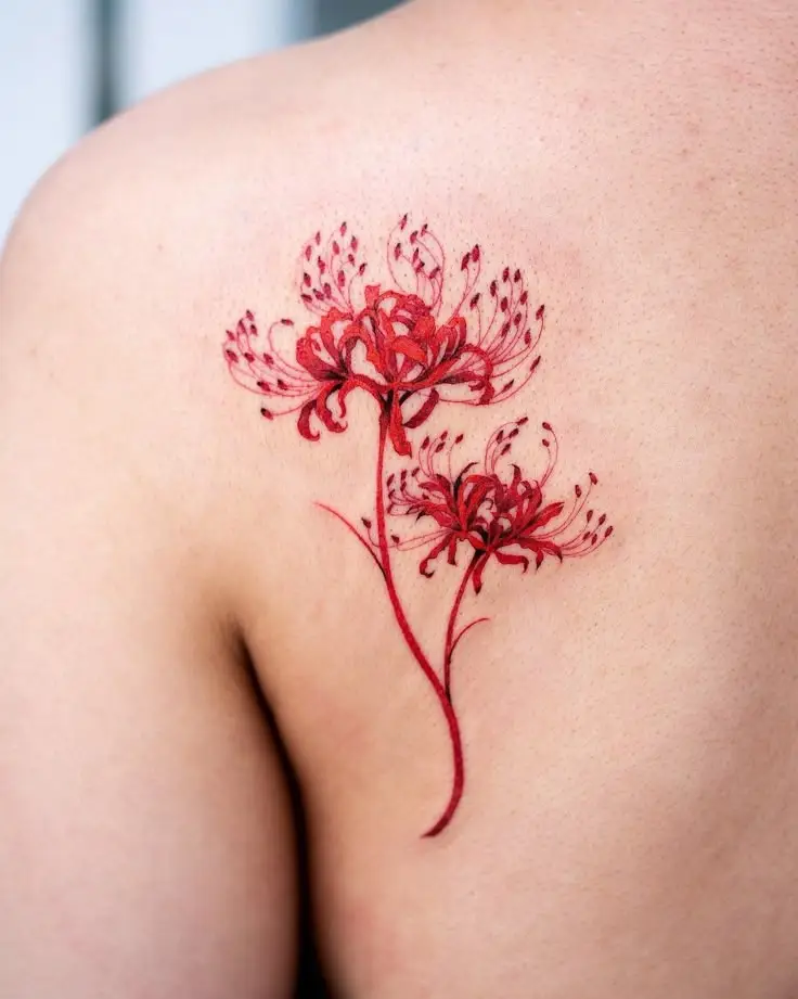Tattoo Hình Xăm Hoa Bỉ Ngạn - Vẻ Đẹp Mong Manh Nhưng Quyến Rũ 17