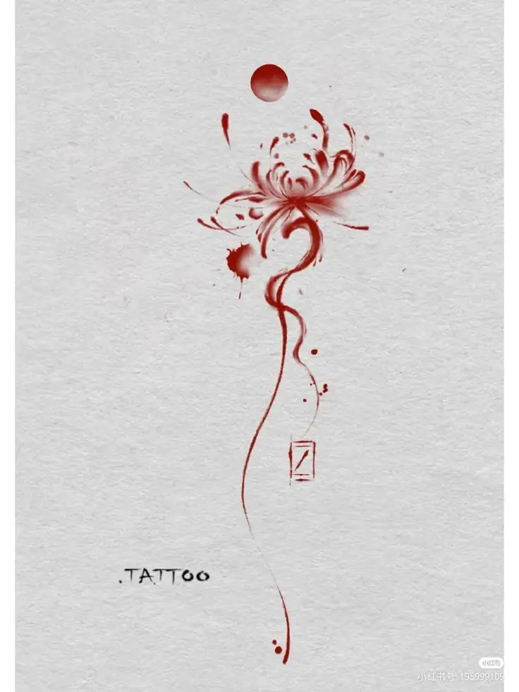 Tattoo Hình Xăm Hoa Bỉ Ngạn - Vẻ Đẹp Mong Manh Nhưng Quyến Rũ 18