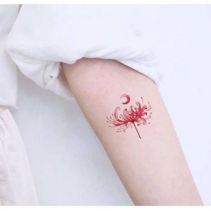 Tattoo Hình Xăm Hoa Bỉ Ngạn - Vẻ Đẹp Mong Manh Nhưng Quyến Rũ 21