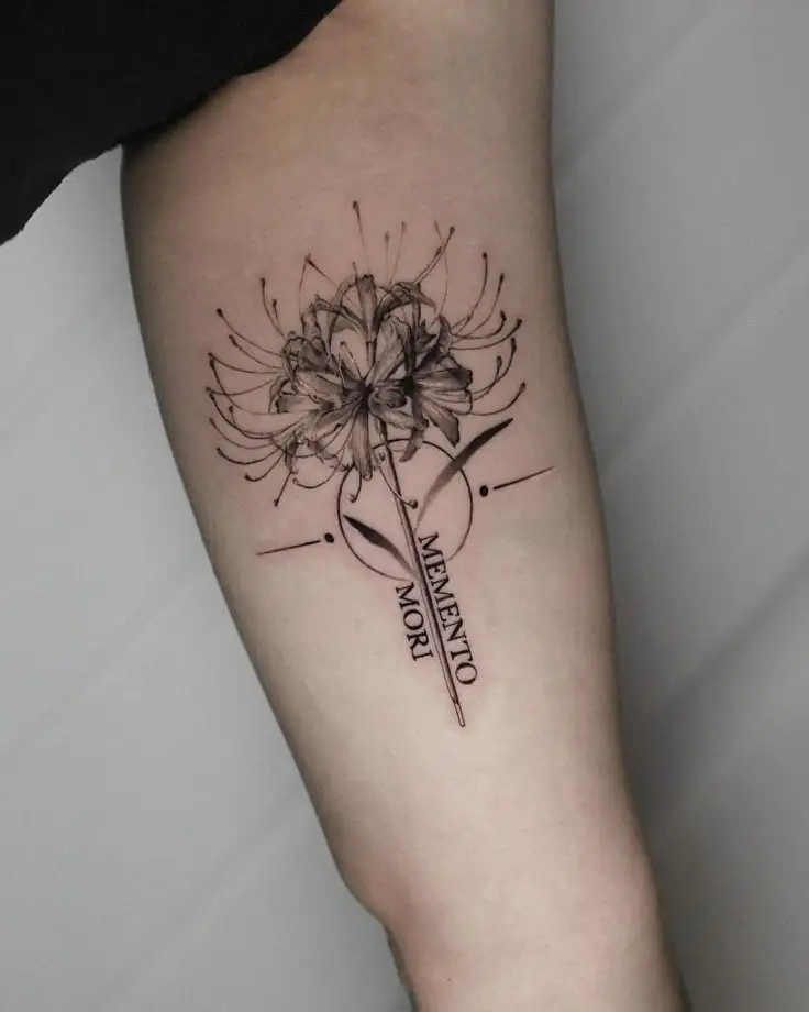 Tattoo Hình Xăm Hoa Bỉ Ngạn - Vẻ Đẹp Mong Manh Nhưng Quyến Rũ 24