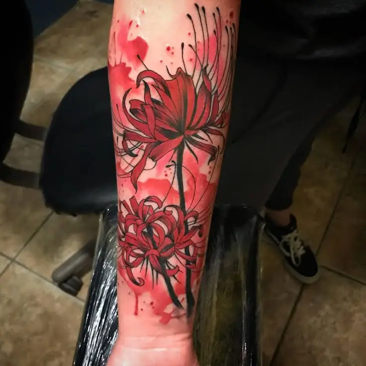 Tattoo Hình Xăm Hoa Bỉ Ngạn - Vẻ Đẹp Mong Manh Nhưng Quyến Rũ 25