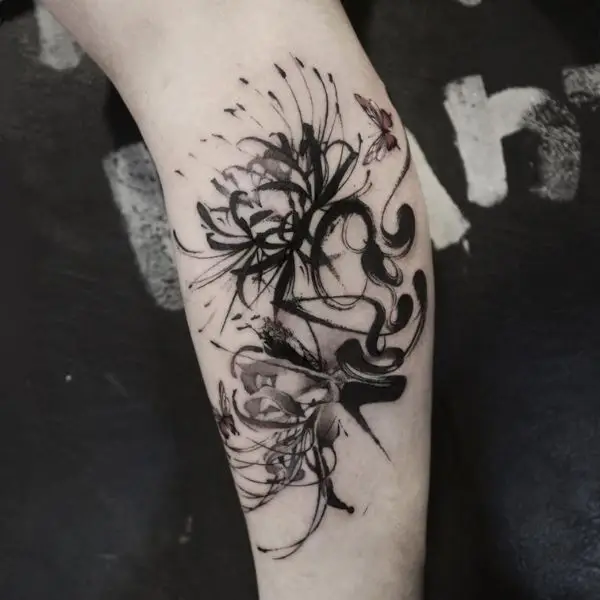 Tattoo Hình Xăm Hoa Bỉ Ngạn - Vẻ Đẹp Mong Manh Nhưng Quyến Rũ 33