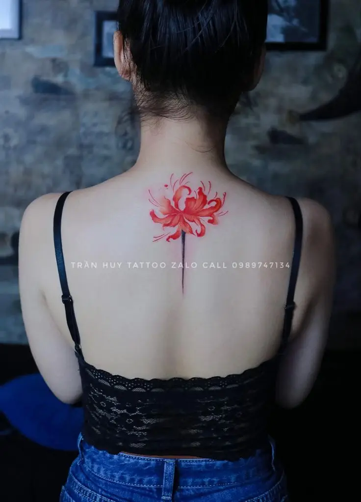 Tattoo Hình Xăm Hoa Bỉ Ngạn - Vẻ Đẹp Mong Manh Nhưng Quyến Rũ 34