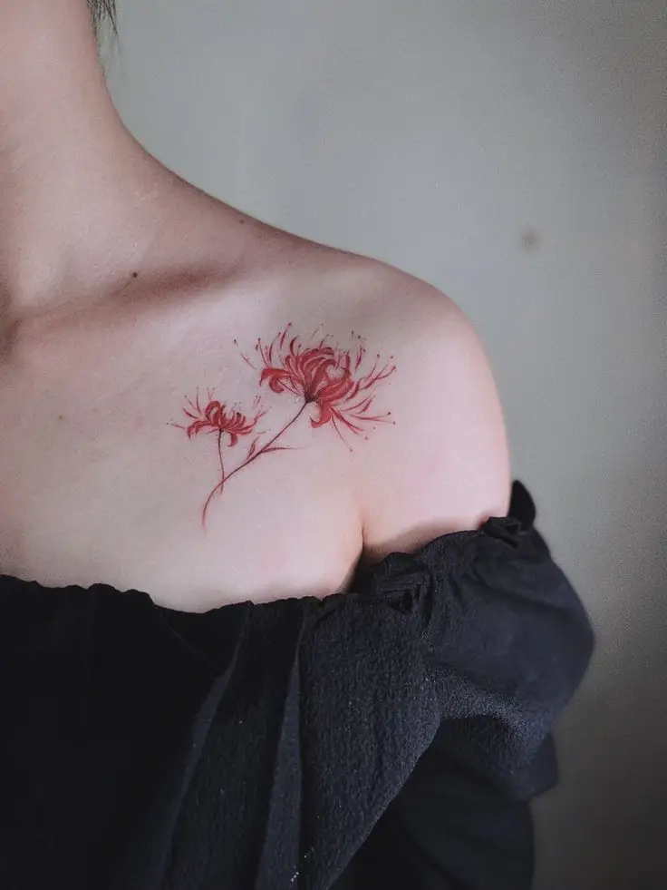 Tattoo Hình Xăm Hoa Bỉ Ngạn - Vẻ Đẹp Mong Manh Nhưng Quyến Rũ 45