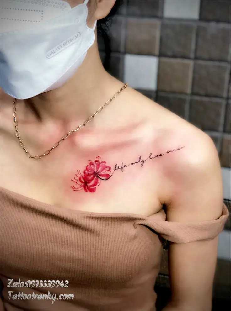 Tattoo Hình Xăm Hoa Bỉ Ngạn - Vẻ Đẹp Mong Manh Nhưng Quyến Rũ 50