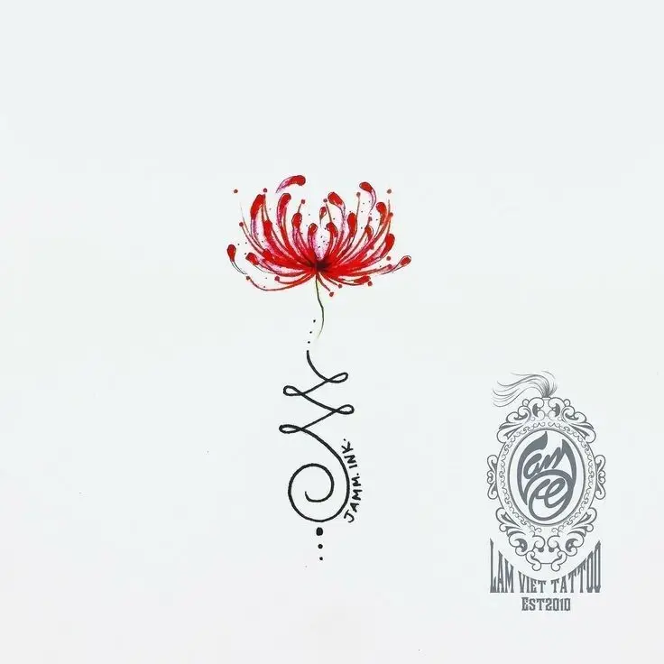 Tattoo Hình Xăm Hoa Bỉ Ngạn - Vẻ Đẹp Mong Manh Nhưng Quyến Rũ 53