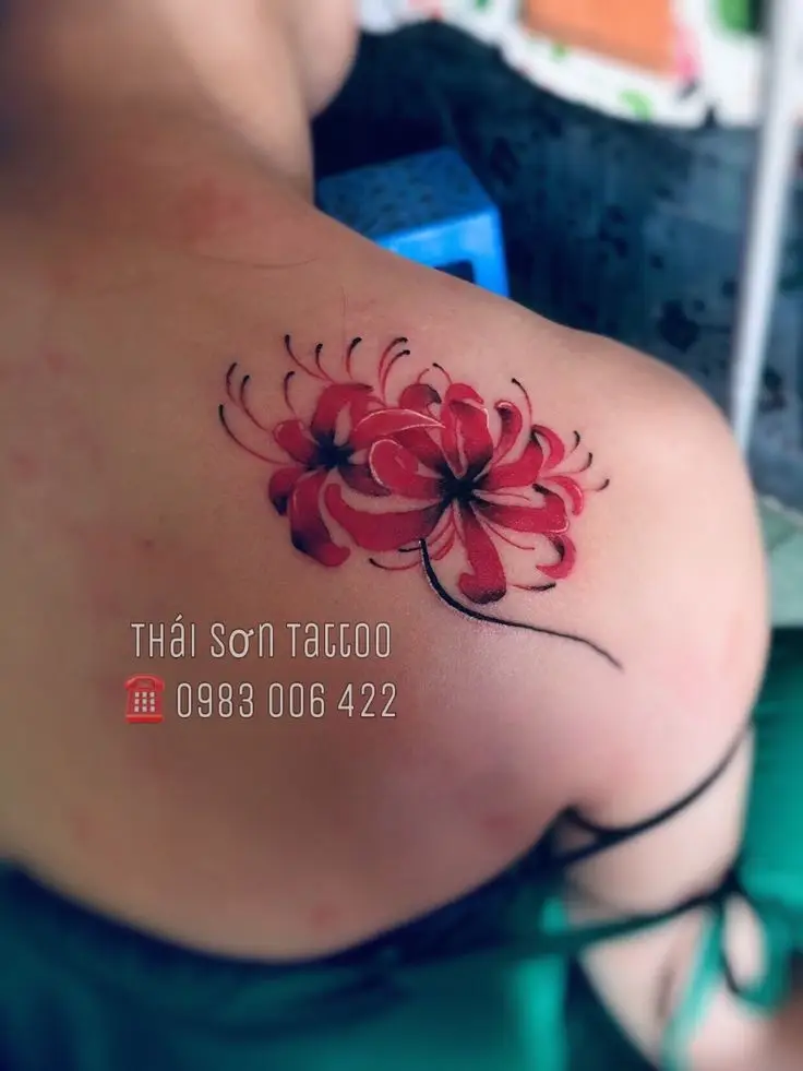 Tattoo Hình Xăm Hoa Bỉ Ngạn - Vẻ Đẹp Mong Manh Nhưng Quyến Rũ 61