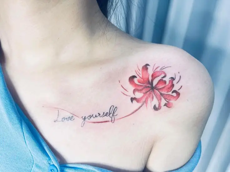 Tattoo Hình Xăm Hoa Bỉ Ngạn - Vẻ Đẹp Mong Manh Nhưng Quyến Rũ 63
