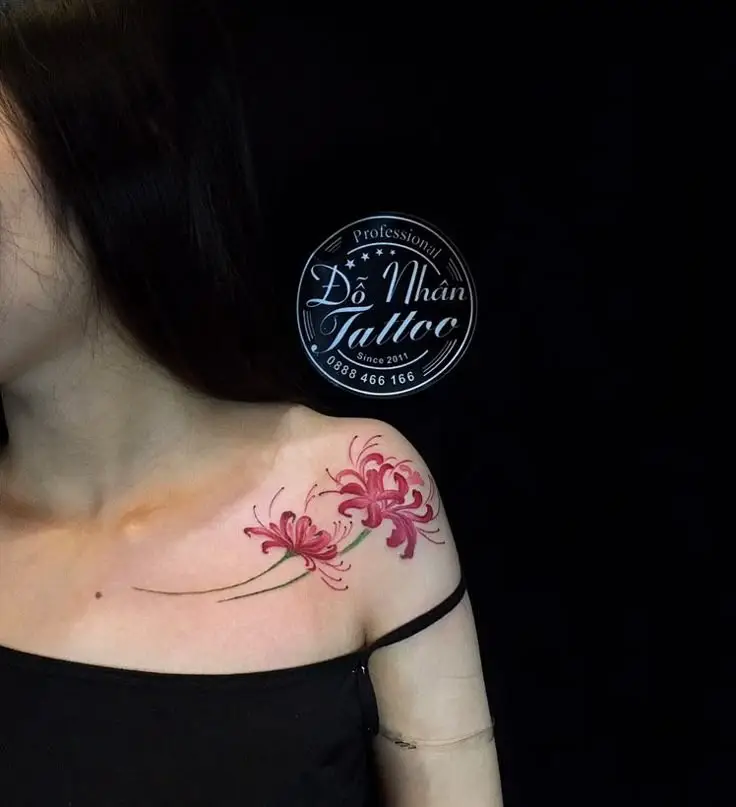 Tattoo Hình Xăm Hoa Bỉ Ngạn - Vẻ Đẹp Mong Manh Nhưng Quyến Rũ 64