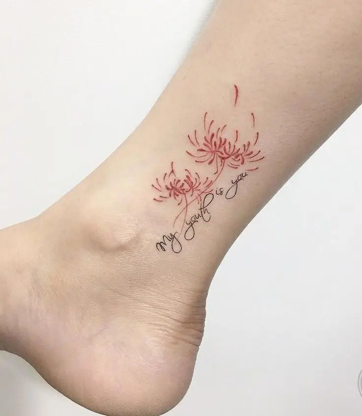 Tattoo Hình Xăm Hoa Bỉ Ngạn - Vẻ Đẹp Mong Manh Nhưng Quyến Rũ 66