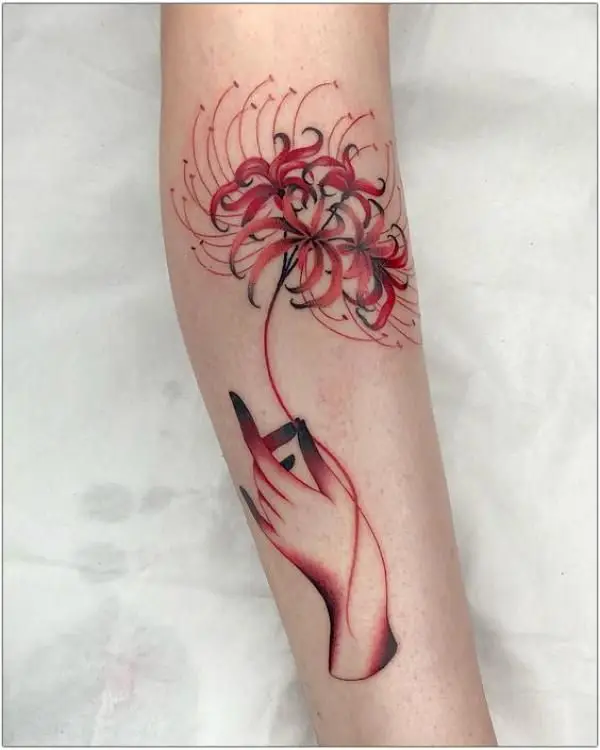 Tattoo Hình Xăm Hoa Bỉ Ngạn - Vẻ Đẹp Mong Manh Nhưng Quyến Rũ 69