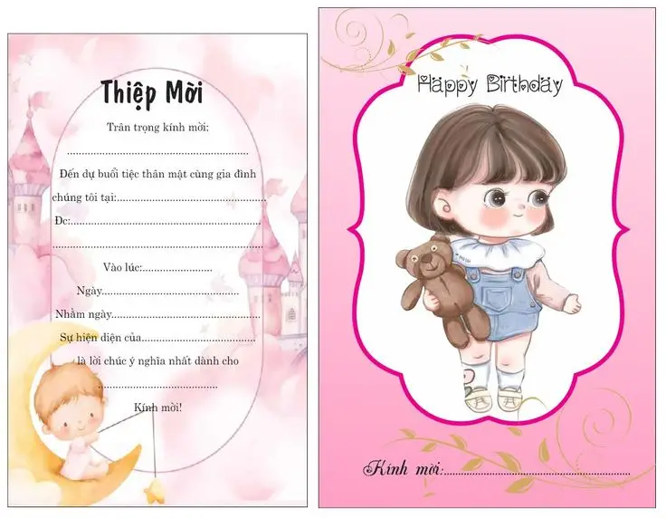 Thiệp Chúc Mừng Sinh Nhật Con Gái Yêu - Ý Tưởng Độc Đáo 17