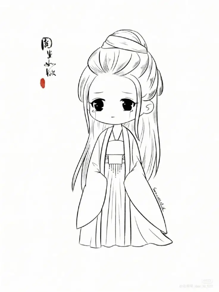 Vẽ Cô Gái Cute Đơn Giản - Hướng Dẫn và Hình Ảnh Minh Họa 25