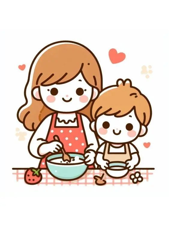 Vẽ mẹ và con gái dễ nhất - Hướng dẫn và hình ảnh minh họa 15