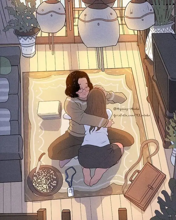Vẽ mẹ và con gái dễ nhất - Hướng dẫn và hình ảnh minh họa 21
