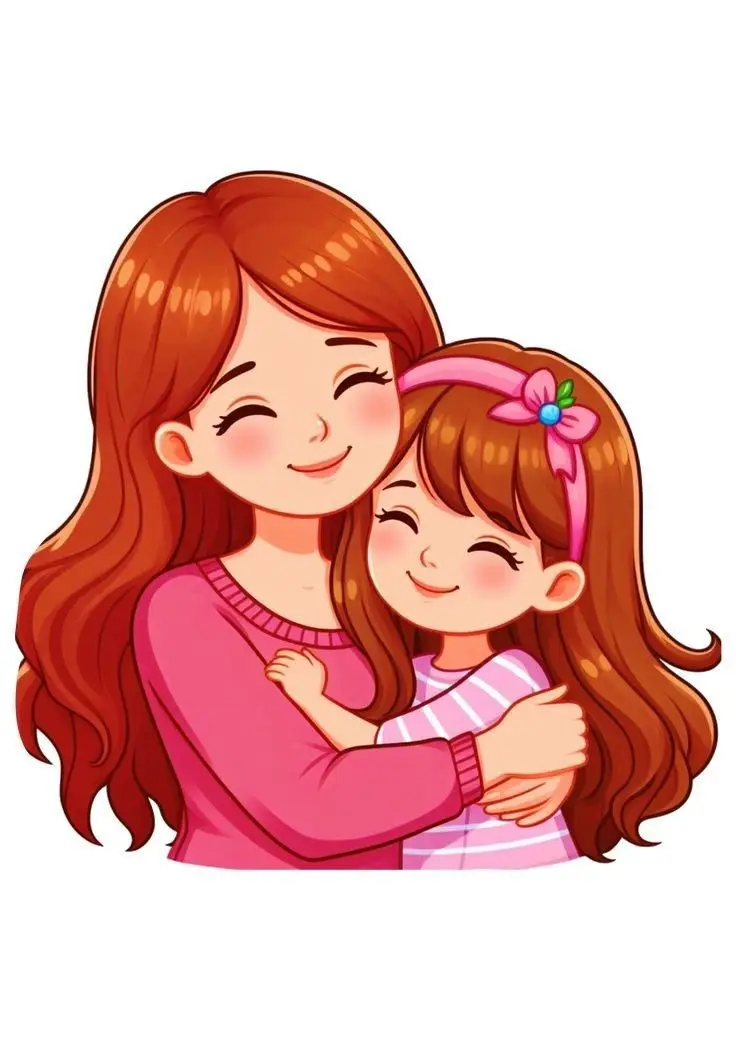 Vẽ mẹ và con gái dễ nhất - Hướng dẫn và hình ảnh minh họa 23