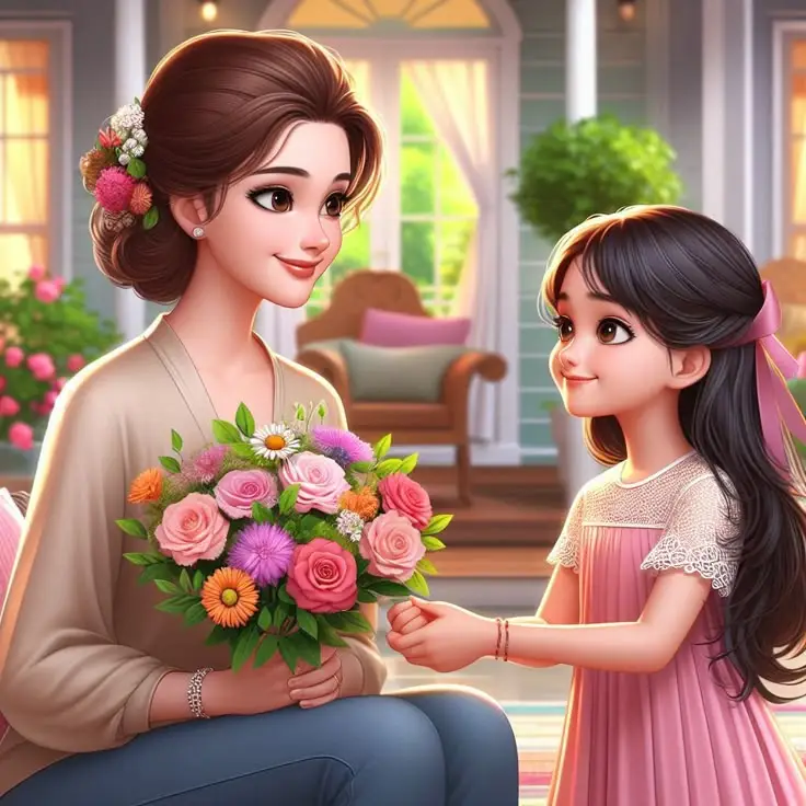 Vẽ mẹ và con gái dễ nhất - Hướng dẫn và hình ảnh minh họa 35