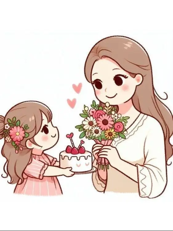 Vẽ mẹ và con gái dễ nhất - Hướng dẫn và hình ảnh minh họa 45