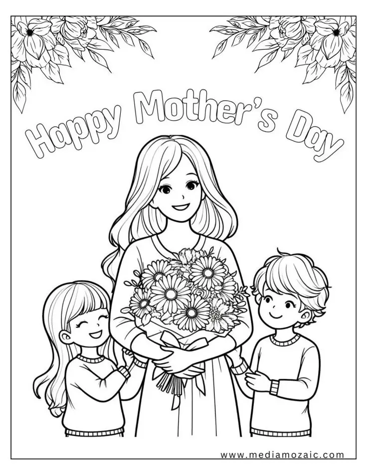 Vẽ mẹ và con gái dễ nhất - Hướng dẫn và hình ảnh minh họa 53
