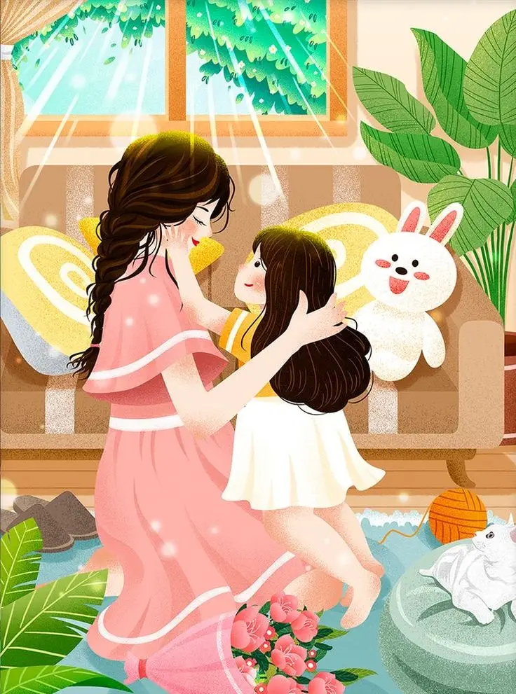 Vẽ mẹ và con gái dễ nhất - Hướng dẫn và hình ảnh minh họa 54