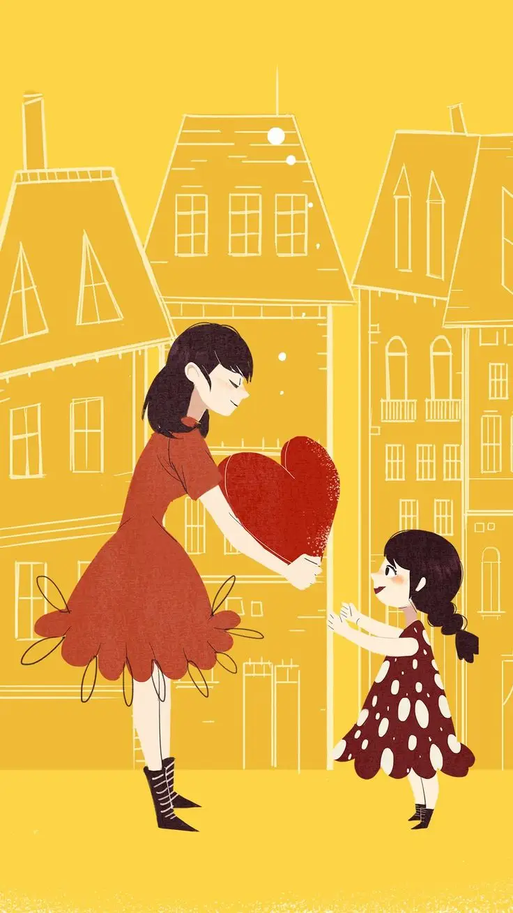 Vẽ mẹ và con gái dễ nhất - Hướng dẫn và hình ảnh minh họa 60