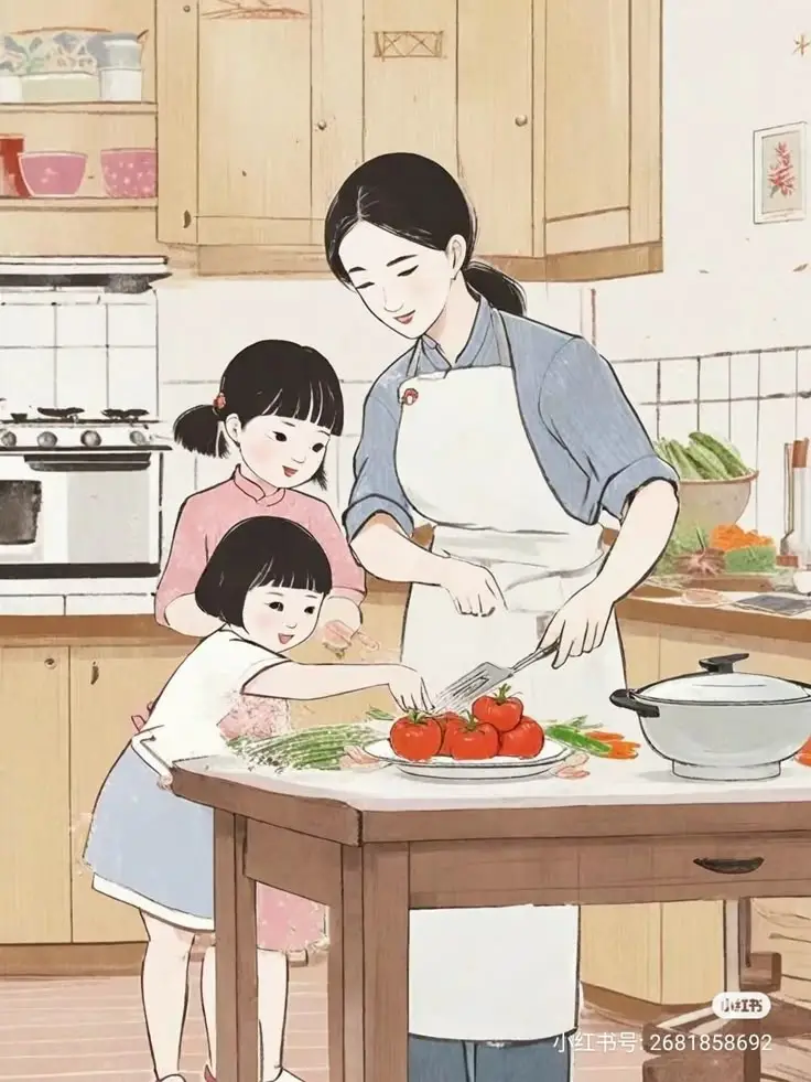 Vẽ mẹ và con gái dễ nhất - Hướng dẫn và hình ảnh minh họa 61