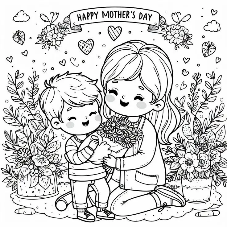 Vẽ mẹ và con gái dễ nhất - Hướng dẫn và hình ảnh minh họa 68