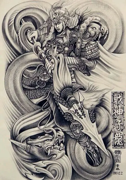 Xăm Cửu Long Di Quan - Ý Nghĩa và Hình Ảnh Đẹp Nhất 49