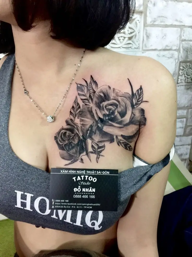 Ý Tưởng Xăm Hoa Tại Đùi Dành Cho Nữ - Xu Hướng Thời Trang Mới 39
